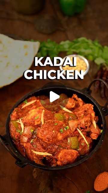 HomeCookingShow on Instagram: "Kadai Chicken | Chicken Recipe | Chicken Curry | Chicken Gravy | Side Dish for Roti

#kadaichicken #chickenrecipe #chickencurry #chickengravy #chickenrecipesfordinner #kadaichickeninhindi #sidedishforroti #sidedishforchapati #kadaichickenrecipe #chickenrecipeinhindi #restaurentstylekadaichicken #chickenkarahi #chickenmasala #dhabastylechickencurry #homecooking

To Make Masala

Coriander Seeds - 1 1/2 Tbsp
Cumin Seeds - 1 Tsp
Fennel Seeds - 1 Tsp
Peppercorns - 1 Tsp
A Piece Of Cinnamon
Red Chilli - 6 Nos

To Make Kadai Chicken

Chicken - 1 Kg
Ghee - 1 1/2 Tbsp
Oil - 1 Tbsp
Cumin Seeds - 1 Tsp
Onion - 3 Nos 
Ginger Garlic Paste - 2 Tsp
Tomato - 2 Nos
Green Chilli - 2 Nos
Turmeric Powder - 1/4 Tsp
Tomato Puree ( 3 Tomatoes ) 
Water - 1 Cup
Salt - 1 Tsp
Capsicum Chicken Capsicum Recipes, Chicken Roti Recipe, Chicken Kadai Recipe, Kadai Chicken, Cinnamon Red, Chicken Karahi, Ginger Garlic Paste, Tomato Puree, Chicken Masala