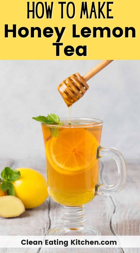 Honey Lemon Water Recipe, Honey Lemon Tea Recipe, Sore Throat Teas, Hot Tea Recipes For Sore Throat, Hot Teas For Sore Throat, Lemon Drinks Natural Remedies, Tea Sore Throat, Hot Tea For Sore Throat, Hot Lemon Drink