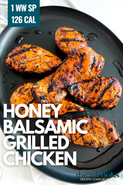 Low Calorie Grilled Chicken Recipes, Low Cal Chicken Breast Recipes, Low Calorie Grilled Chicken, Low Calorie Chicken Breast Recipes, Asian Chicken Breast Recipes, Low Calorie Sauces, Quick Chicken Breast Recipes, Honey Balsamic Chicken, Grilled Chicken Breast Recipes