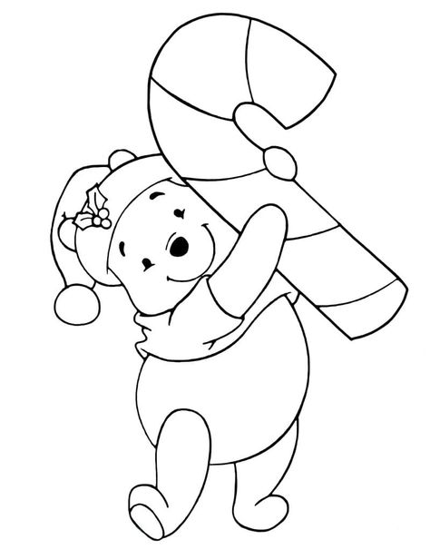 Winnie The Pooh Christmas Coloring Pages, Disney Christmas Coloring Pages Free Printable, Christmas Drawings To Color, Winter Coloring Pages Free Printable, Cute Christmas Drawing Ideas, Disney Christmas Coloring Pages, Xmas Coloring Pages, Winnie The Pooh Coloring Pages, Pooh Coloring Pages