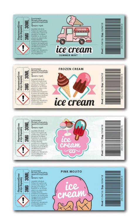 "Ice Cream E-Juice" ✌️ #vapeporn #customised #ejuice #labels #proposals #design #print #graphicdesign #lifestyle #lovemyjob #wayoflife #hardcore #icecream #eliquid #inkgraphicandadvertisinglab #cyprus Ice Cream Label Design, Ice Cream Label, Ice Cream Business, E Liquid, Love My Job, Paper Cup, Give Thanks, Label Design, Way Of Life