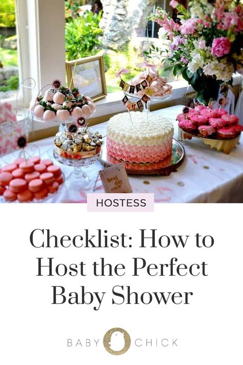 Baby Shower Host Checklist, How To Host A Baby Shower Tips, Hosting A Baby Shower Checklist, How To Plan A Baby Shower Checklist, Baby Shower Schedule Of Events, Simple Baby Shower Ideas Girl, Unique Baby Shower Themes For A Girl, Baby Shower For Girls Ideas, Small Baby Shower Ideas At Home