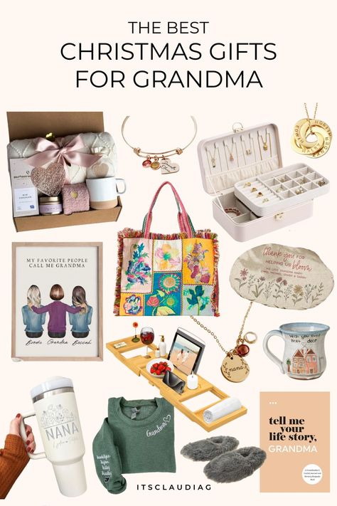 Christmas gift ideas for grandma are the BEST! I got my grandma one of these Christmas gifts for grandmother and she absolutely adored it! Saving for this year. Christmas Gift Ideas For Grandma, Gift Ideas For Grandma, Grandmother Christmas Gift, Presents For Grandma, Gifts For Mom From Daughter, Amazing Christmas Gifts, 20th Birthday Gift, Teen Christmas Gifts