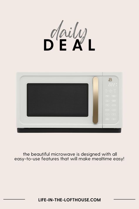 Daily deal is this best seller Beautiful microwave by Drew Barrymore’s collection! 😍 Drew Barrymore Microwave, White Microwave, Registry Ideas, Drew Barrymore, Wedding Registry, Daily Deals, Kitchen Essentials, Meal Time, Best Seller