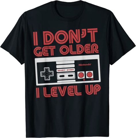 Solid colors: 100% Cotton; Heather Grey: 90% Cotton, 10% Polyester; All Other Heathers: 50% Cotton, 50% Polyester Imported Pull On closure Machine Wash Officially Licensed Nintendo 19NNTD00281A-001 Lightweight, Classic fit, Double-needle sleeve and bottom hem Snes Controller, Nintendo Shirt, Video Game Shirt, Gamer Boys, Distressed Font, Shirts For Boys, Funny Gaming, Gamer Shirt, Gaming Shirt