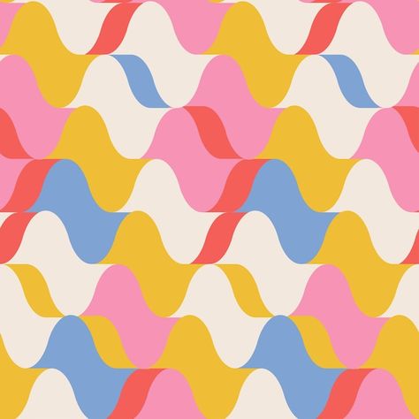 Retro Fabric Patterns, Groovy Background, African Pattern Design, Flat Vector Illustration, Geometric Pattern Design, Geometric Fabric, Bright Patterns, Retro Fabric, Kids Fabric