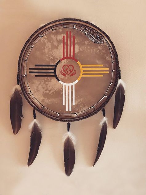 Shaman Drums / Gallery | Ray-Art Shaman Drum, Drums Pictures, Drum Craft, Native American Drums, Drums Art, Hand Drum, Native American Regalia, Medicine Wheel, Southwestern Design