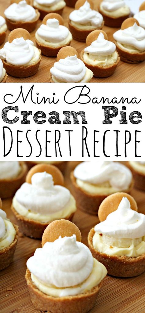 Check out these easy and delicious Mini Banana Cream Pie Recipe inspired by the Minions! Perfect for your Minions themed movie night and birthday party celebration! - simplytodaylife.com #bananacreampie #minipie #creampie #bananpie #minionsrecipe #bananaminions #minionspartyidea #minionspartyrecipe #dessert #pierecipe #easterpie Mini Banana Cream Pie, Themed Movie Night, Banana Creme Pie, Easy Banana Cream Pie, Mini Tart Recipes, Mini Pie Recipes, Banana Cream Pie Recipe, Dessert Pie Recipes, Banana Pie