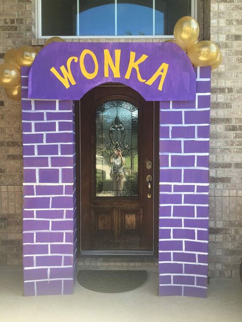 Willy Wonka Birthday Party Ideas | Photo 1 of 37 | Catch My Party Willy Wonka Decorations, Wonka Decorations, Wonka Birthday Party Ideas, Willy Wonka Birthday Party, Wonka Birthday Party, Willy Wanka, Willy Wonka Halloween, Willy Wonka Factory, Chocolate Factory Party