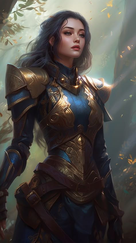 Woman In Armor, Dnd Cleric, Heroic Fantasy, Female Fighter, Female Knight, Dungeons And Dragons Characters, Dungeons And Dragons Homebrew, Arte Fantasy, Fantasy Inspiration