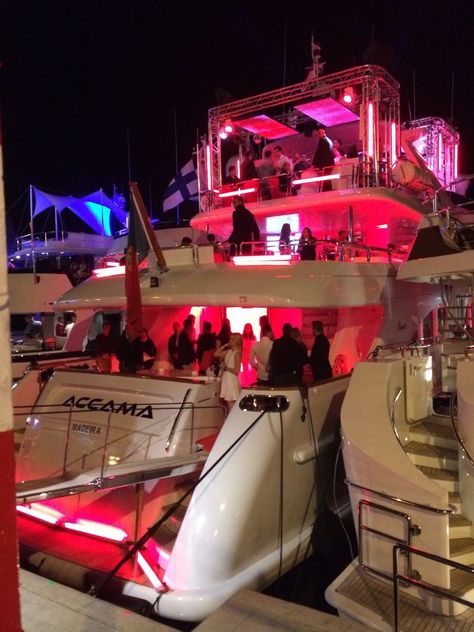 Summer Yacht Party, Yacht In Monaco, Monaco Yacht Party Aesthetic, Monaco Birthday Party, Yacht Party Aesthetic Night, Monaco Party Aesthetic, Yacht Aesthetic Party, F1 Drivers Partying, Monaco Grand Prix Aesthetic