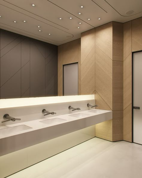 Office Bathroom Design, Commercial Bathroom Ideas, Commercial Bathroom Designs, Public Restroom Design, Commercial Restroom, Public Washroom, Commercial Bathrooms, Office Toilet, Clubhouse Design