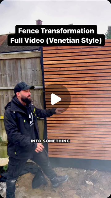 The Home Improvements Channel UK on Instagram: "How To Transform Your Garden Fence (Venetian Style)  #how #howto #homeimprovement #build #builder #garden #fence #venetian #doityourself #diy" New Fence Ideas, Panelled Fence, Fence Cladding Ideas, Garden Wall Fence, Fence Uk, Vintage Fence Ideas, Venetian Fence, Courtyard Fence Ideas, Roof Batten Fence