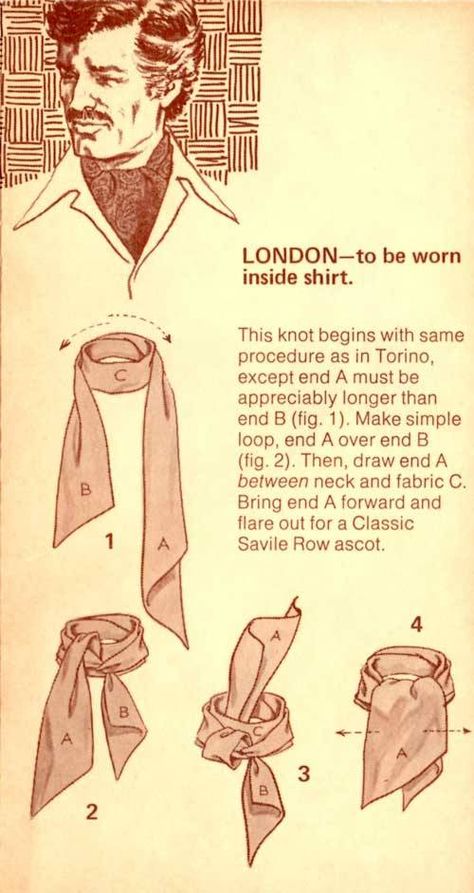 Simpul Dasi, Mens Scarf Fashion, Tie A Scarf, Vintage Mens Fashion, Retro Mode, Scarf Tying, Men Style Tips, Mens Scarves, Gentleman Style