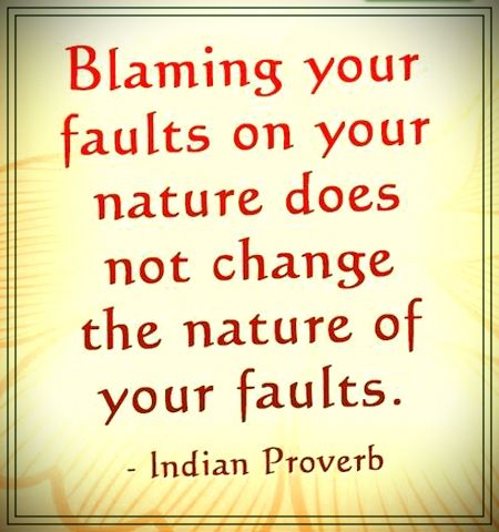 Blaming your faults on your nature does not change the nature of your faults. Indian proverb. Indian Sayings, Ancient Proverbs, Ancestral Wisdom, Native American Medicine Wheel, Indian Proverbs, Indian Artwork, Afternoon Quotes, Real Magic, Being Used Quotes