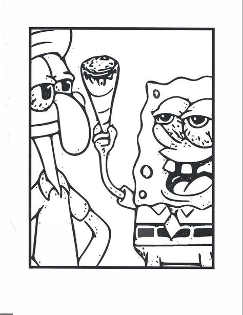 Spongebob Coloring Pages, Spongebob Coloring, Trippy Drawings, Graffiti Style Art, Coloring Page Ideas, Sponge Bob, Easy Doodles Drawings, Cartoon Coloring Pages, Graffiti Drawing