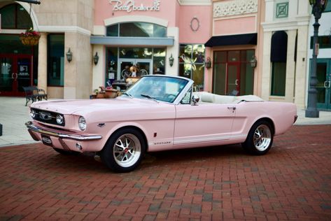 Car 100 is a 1966 Mustang GT Convertible. This milestone car sports a unique exterior color called Playmate Pink. To contrast this color, the interior is done in a Mercedes Ivory leather. The car has a Ford 5.0L Ti-VCT Coyote DOHC V8 460hp engine and a Ford 10R80 10-speed electronically controlled automatic transmission. The power is transferred to the ground by 16x8 styled aluminum charcoal wheels. In the car is a Vintage Audio with AM/FM and bluetooth and a JL Audio remote stereo controller. 1967 Mustang Convertible, 1965 Mustang Gt, 1965 Mustang Convertible, Pink Mustang, 1966 Mustang Gt, Mustang Gt Convertible, 1966 Mustang, Vintage Mustang, 1967 Mustang