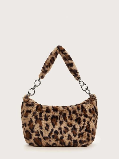 Leopard Fluffy Tote Bag for Sale Australia| New Collection Online| SHEIN Australia Indie Bag, Fluffy Bags, Fluffy Tote Bag, Fluffy Bag, Leopard Print Bag, Leopard Bag, Fur Bag, Luxury Purses, Leopard Pattern