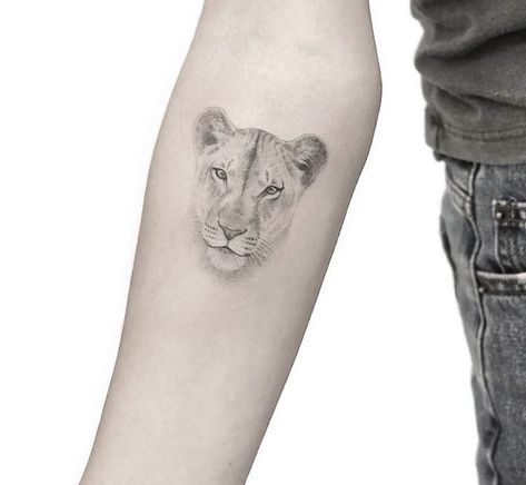 230+ Lioness Tattoo Ideas and Designs (2023) - TattoosBoyGirl Simplistic Animal Tattoo, Couple Tattoos Lion And Lioness, Dainty Lion Tattoo, Small Lioness Tattoo For Women, Leo Couple, Lioness Tattoo For Women, Lioness Tattoo Ideas, Small Lion Tattoo For Women, Lioness Tattoo Design