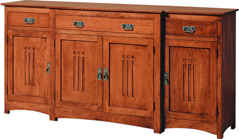 Hill House Sideboard-CD Craftsman Style Furniture, Dining Room Server, Kitchen Furniture Storage, Dining Sideboard, Dining Buffet, Sideboard Table, Mission Oak, Chestnut Hill, White Oak Wood