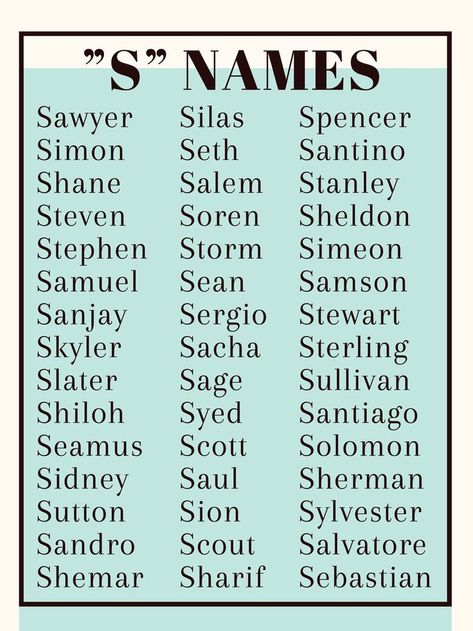 Names that start with "S" Names That Starts With S, Last Names That Start With S, Boy Names That Start With B, Names That Start With A, Boy Names That Start With A, Name Starting With S, Names With S, Asher Name, Boys Names With Meaning