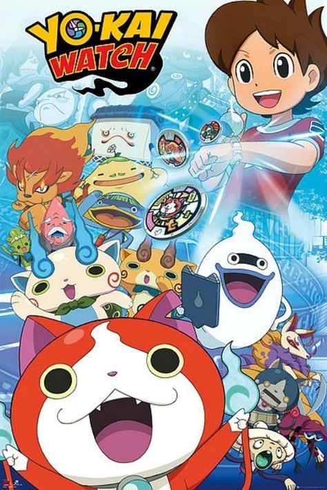 Yo-Kai Watch : Key Art - Maxi Poster 61cm x 91.5cm new and sealed Ninja Party, Series Poster, Birthday Cards For Son, Video Game Posters, Yo Kai, Cat Talk, Yokai Watch, Keys Art, Watch Wallpaper