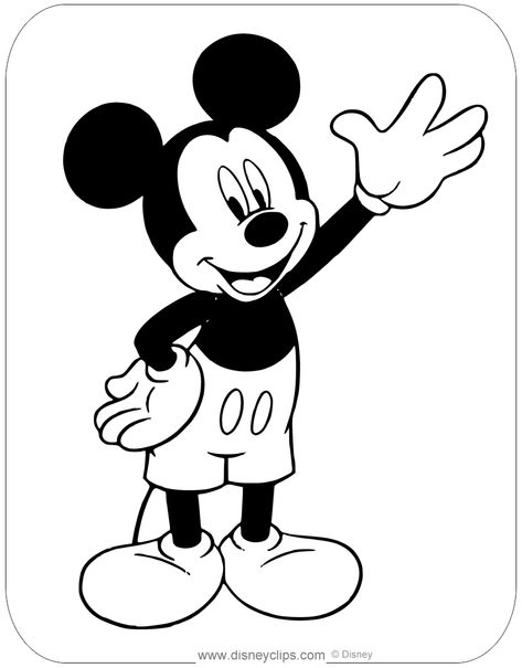 Mickey Mouse Clipart Black And White, Mickey Mouse Coloring Pages Printables, Mickey Mouse Printable, Mickey Mouse Drawing, Mickey Mouse Coloring, Mouse Coloring Pages, Mickey Mouse Outline, Mickey Coloring Pages, Mickey Mouse Printables