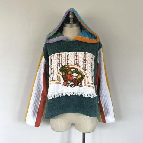 Handmade Towel Hoodie Sweatshirt 

One of a Kind... - Depop Towel Hoodie, Mushroom Vegetable, Vegetable Patch, Handmade Towel, Vegetable Basket, Vintage Mushroom, Vintage Patches, Terry Towel, Vintage Souvenir