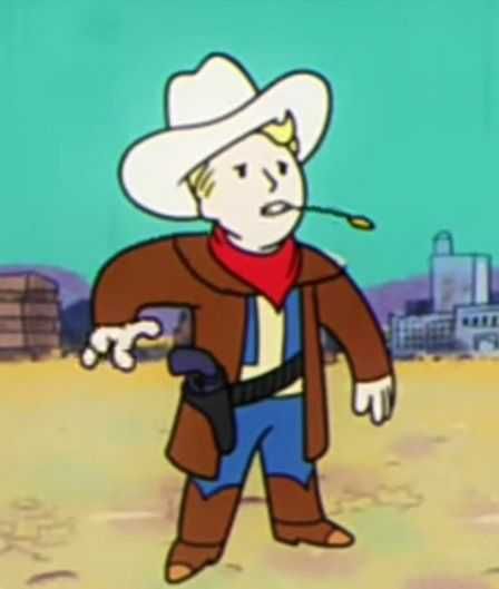 The Desert, Fallout, Vault Boy, Cowboy