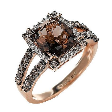 Love LeVian Chocolate Diamonds! used to sell them and if you ever get a chance to go to a LeVian trunk show ...GO! Levian Chocolate Diamonds, Chocolate Diamonds, Le Vian, Anniversary Jewelry, Buying Diamonds, Brown Diamond, Bling Rings, Quartz Ring, Gorgeous Jewelry