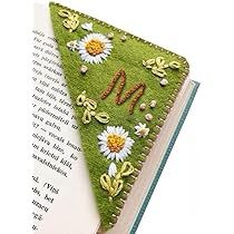 Hand Embroidered Corner Bookmark, Embroidery Bookmarks, Embroidered Corner Bookmark, Book Marker, Christian Art Gifts, Felt Bookmark, Corner Bookmark, Bookmarks For Books, Corner Bookmarks