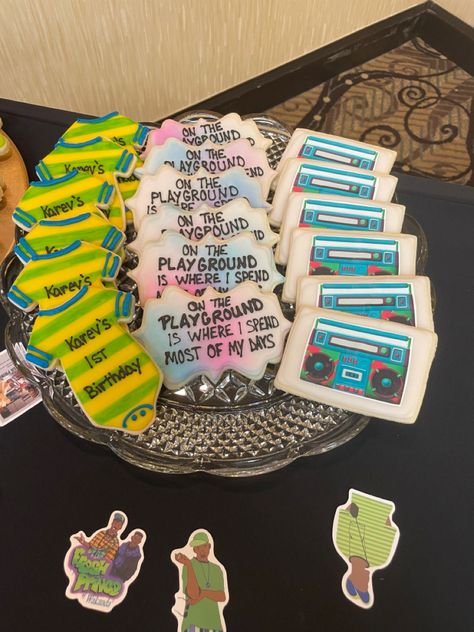 Fresh One Birthday Party, The Fresh One Birthday Party, Prince Cookies, Fresh Prince Theme, Baby Shower Princess Theme, Prince Theme, Decorative Cookies, Birthday 1st, Prince Birthday