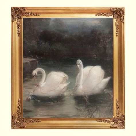 Regency Era Aesthetic Painting, Old Money Painting Ideas, Old Money Painting Aesthetic, Swan Painting Aesthetic, Classicism Aesthetic, Old Money Painting, 1960s Paintings, Old Money Art, Paintings Classic