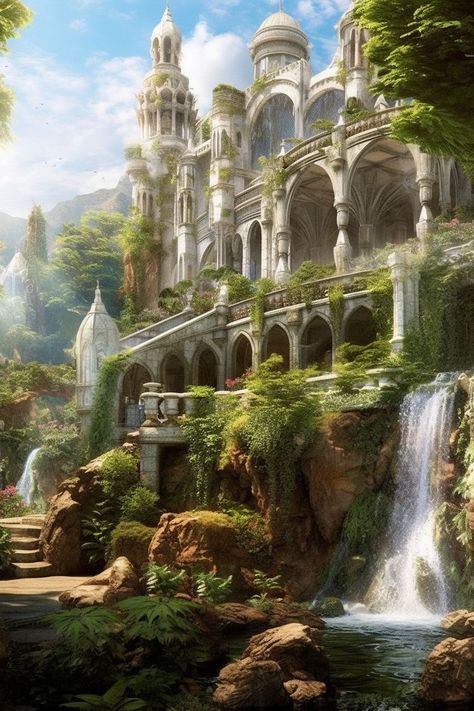 Another World Aesthetic, Fantasy Castle Art, Painting Ideas 2023, Easy Acrylic Painting Ideas, Dream Castle, Acrylic Painting Ideas, Easy Acrylic Painting, Fantasy House, Fantasy Castle