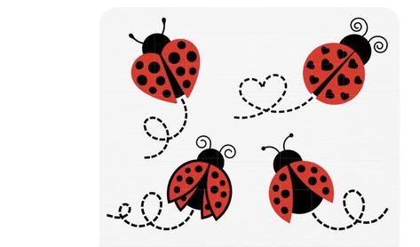 Ladybug Vector, Ladybug Svg, Ladybug Clipart, Lady Bug Tattoo, Bug Tattoo, Ladybug Crafts, Ladybug Art, Ladybug Birthday, Rock Crafts