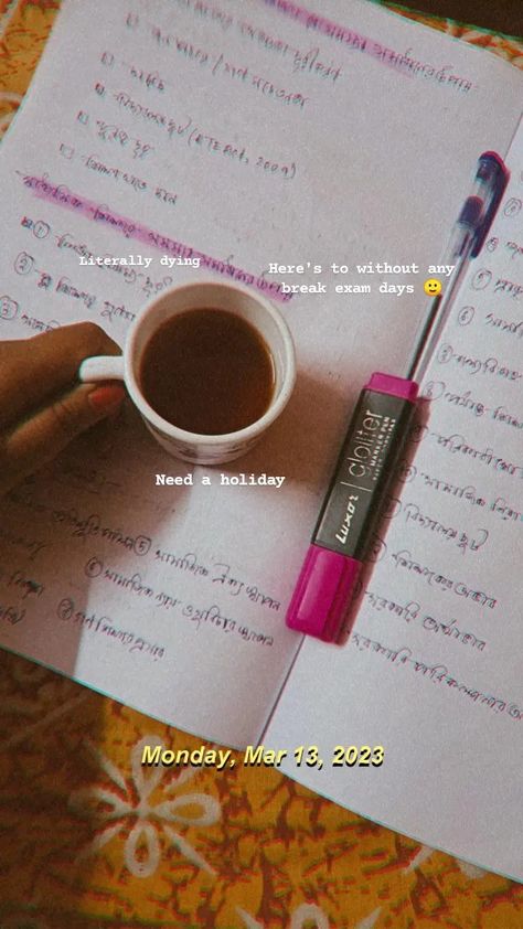 Without any break exam days Exam Day Snap, Exam Snap, Holiday Monday, Exam Day, Snap Quotes, Marker Pen, Markers, Eye Makeup, Makeup