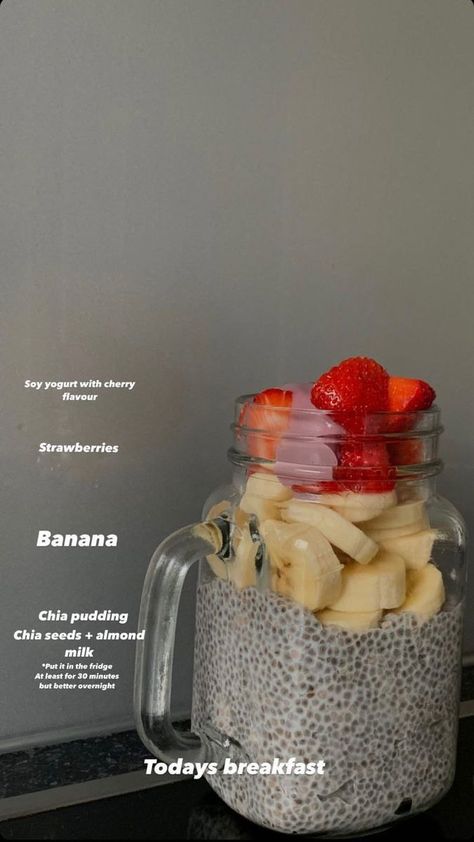 Healthy Breakfast Ideas > Chia Seed Yogurt, Food Captions, Healthy Food Menu, Healthy Breakfast Ideas, Healthy Food Inspiration, Healthy Breakfast Recipes Easy, Easy Healthy Meal Prep, Tasty Recipes Videos, Healthy Food Dishes