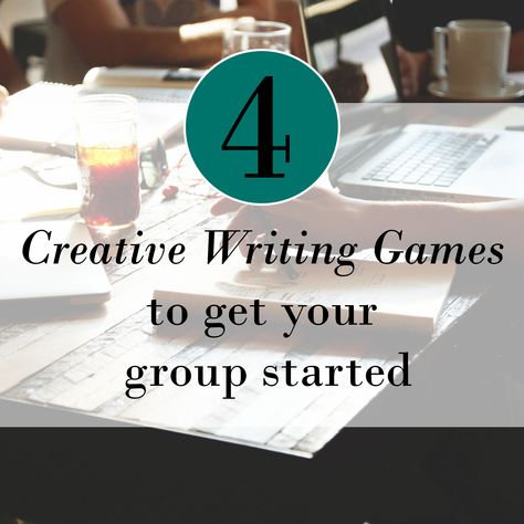 4 Creative Writing Games to get your group started. The best way to start your meeting is a fun game! Creative Writing Games, Writing Circle, Creative Writing Worksheets, Writing Club, Creative Writing Classes, Creative Writing Ideas, Writing Games, Writing Groups, Games For Adults