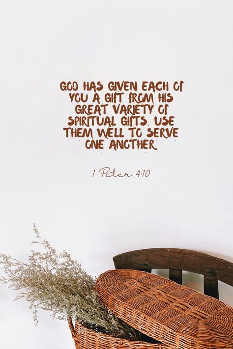 Serve Others Quotes, Servants Heart, Aesthetic Scripture, 1 Peter 4 10, 1 Peter 4, Creative Bible, Max Lucado, Powerful Bible Verses, God's Promises