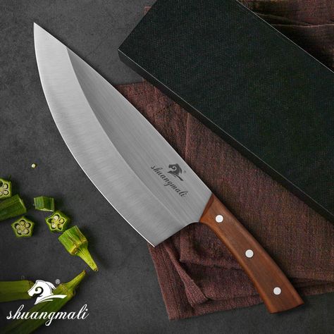 Kitchen Knife Design, Kitchen Utensils Design, Knife Guide, Knives For Sale, Butcher Knife, Chef Kitchen, Chefs Kitchen, Knife Design, Cool Kitchen Gadgets