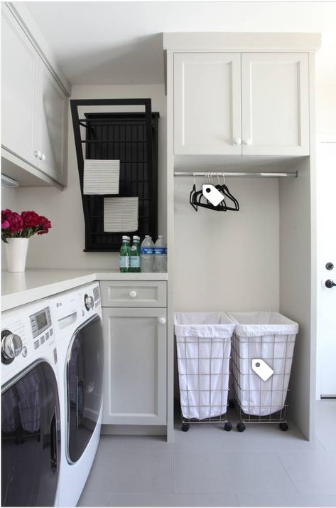 L Shaped Laundry, Bloxburg Laundry Room Ideas, Efficient Laundry Room, Traditional Laundry Room, Laundry Room/mudroom, House Laundry Room, Recessed Panel Cabinets, Stylish Laundry Room, Dream Laundry Room