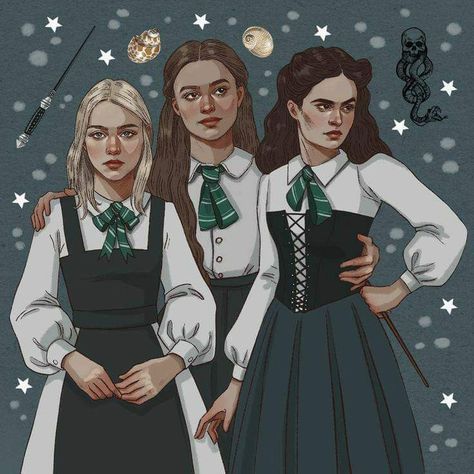 Andromeda Bellatrix Narcissa, Bellatrix Andromeda Narcissa, Bellatrix Narcissa Andromeda, Narcissa And Alice Fanart, Narcissa And Bellatrix Black, Bellatrix Andromeda Narcissa Fanart, Narcissa Black Art, Black Sisters Fanart, Narcissa Black Fanarts