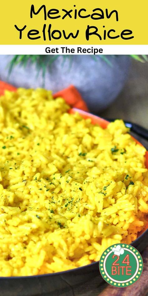 Homemade Yellow Rice Recipe, Yellow Mexican Rice Recipe, How To Make Yellow Rice From White Rice, Yellow Spanish Rice Recipe, Quick And Easy Rice Side Dishes, How To Make Yellow Rice, Yellow Rice Recipe Spanish, Mexican Yellow Rice Recipe, Yellow Mexican Rice