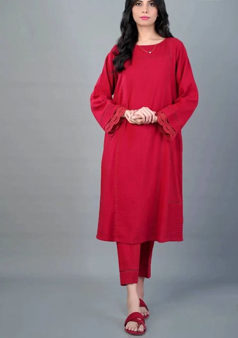 Red Suit Pakistani Khadar Red Shalwar Kameezindian Suitwomen - Etsy UK Pakistani Suits Casual, Pakistani Dress Design Ideas, Red Pakistani Suit, Khaadi Kurta, Dress Design Ideas, Pakistani Kurta, Eastern Dresses, Suit Pakistani, Red Kurta