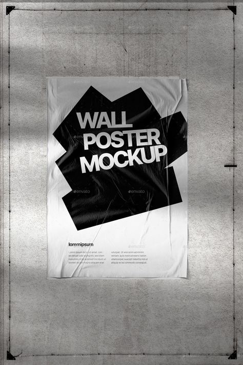 Wall Poster Mockup V1 Wall Poster Mockup, Advertisement Poster, Poster Mockup, Wall Poster, Art Collage, Collage Art, Poster Wall, Mockup, Graphic Art