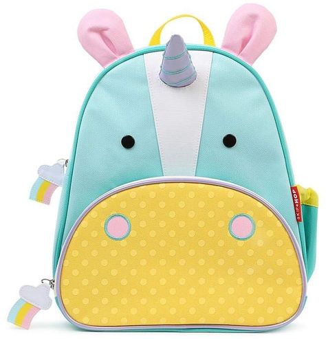 It looks like a unihippocirn. Live #hippo #unicorn # hippocorn Mochila Skip Hop, Zoo Preschool, Skip Hop Zoo, Animal Backpacks, Straw Bottle, Unicorn Backpack, Backpack Reviews, Colorful Backpacks, Toddler Backpack