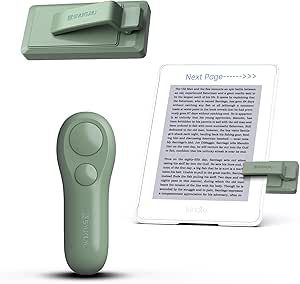 SK SYUKUYU RF Remote Control Page Turner for Kindle Reading Ipad Surface Comics, iPhone Android Tablets Reading Novels Taking Photos (Green), SKPT01 Kindle Page Turner, Amazon Kindle Holder, Mood Candles, Kindle Fire Tablet, Kindle Scribe, Candle Warmer Lamp, Mini Projectors, Walking On Clouds, Android Tablets