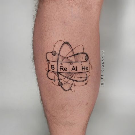 Tattoos Science, Breath Tattoo, Physics Tattoos, Scientific Tattoo, Moving On Tattoos, Science Tattoo, Science Tattoos, Molecule Tattoo, Finger Tattoo For Women