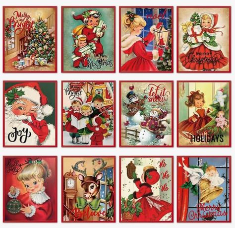 Family Home Living Room, Modern Family Home, Retro Christmas Decorations, Vintage Holiday Decor, Christmas Window Decorations, Vintage Xmas, Vintage Christmas Images, Painting Decor, Holiday Painting