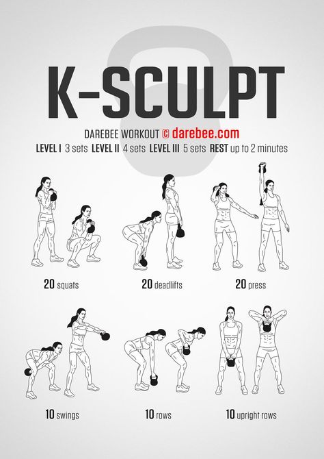 K-Sculpt Workout Kettlebell Workout Routines, Full Body Kettlebell Workout, Kettlebell Workouts, Trening Sztuk Walki, Kettle Bell, Kettlebell Training, Cardio Training, Building Muscle, Crossfit Workouts